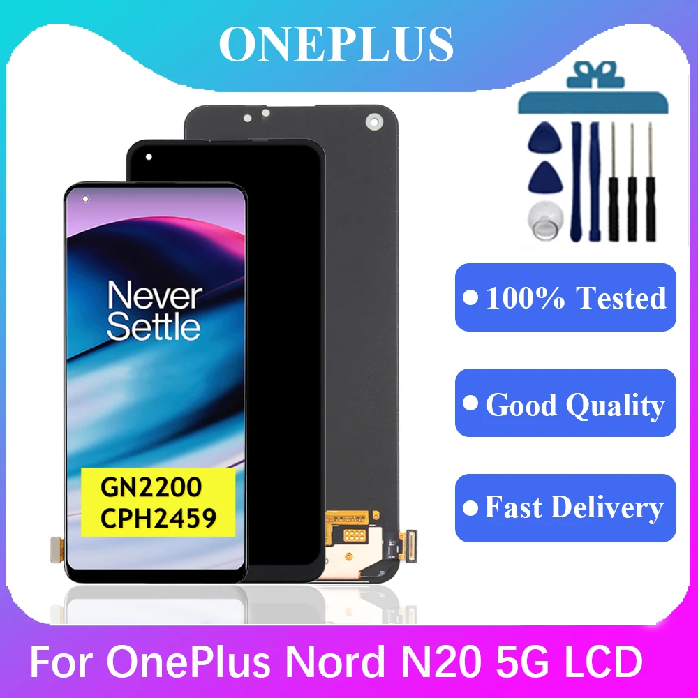 

AMOLED для Oneplus Nord N20 5G LCD GN2200 CPH2459 дисплей кодирующий преобразователь сенсорного экрана в сборе Замена для Oneplus Nord N20 5G