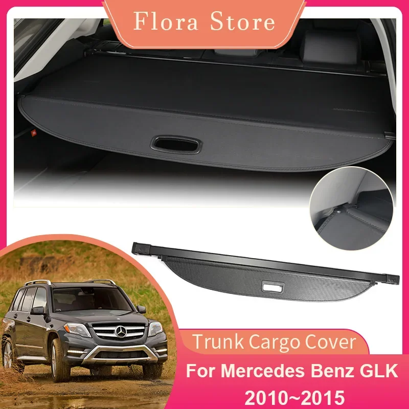 

Rear Trunk Cargo Cover for Mercedes Benz GLK X204 200 220 2010~2015 Car Luggage Privacy Shield Shade Curtain Interior Accessorie