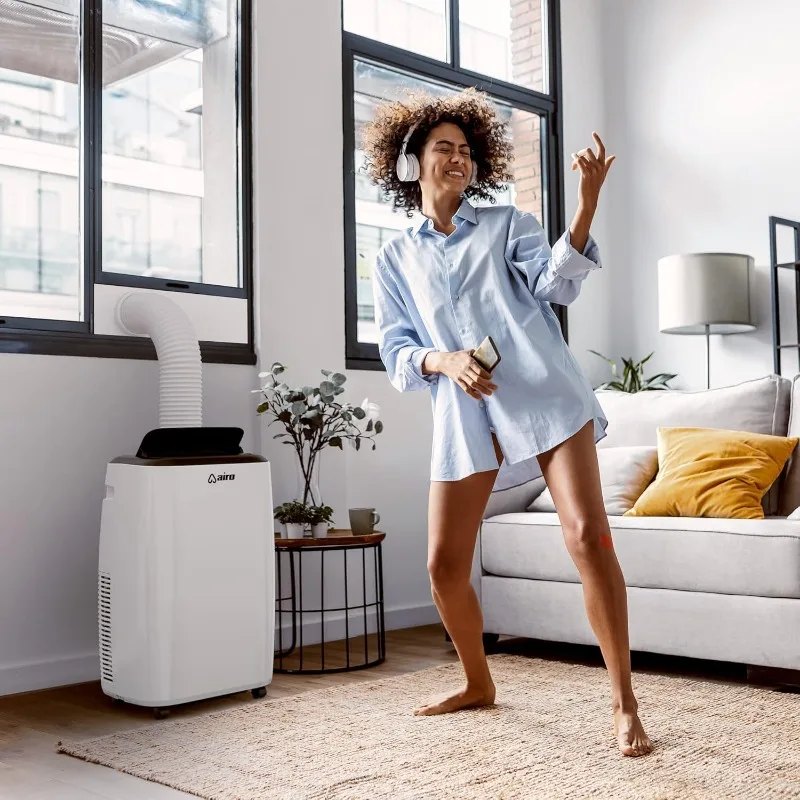 AIRO COMFORT Condizionatore portatile 12000 BTU per ambienti 550 mq. ft, unità CA da pavimento con telecomando