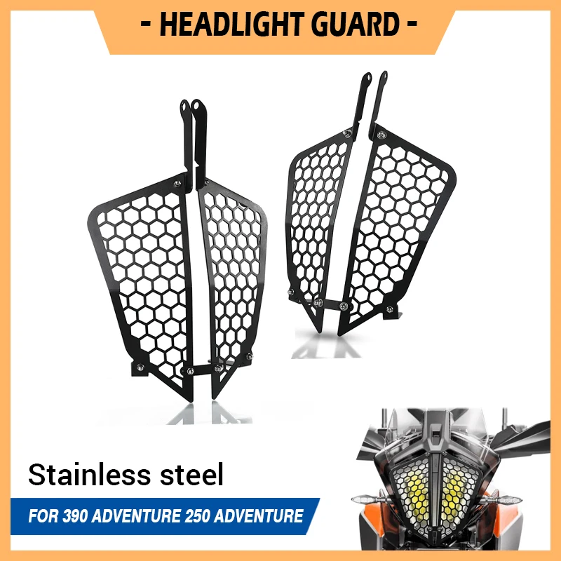 

FOR 250 Adventure 2019-2024 Motorcycle Headlight Protector Grille Guard Cover Decorative 390 Adventure 2019 2020 2021 250 ADV