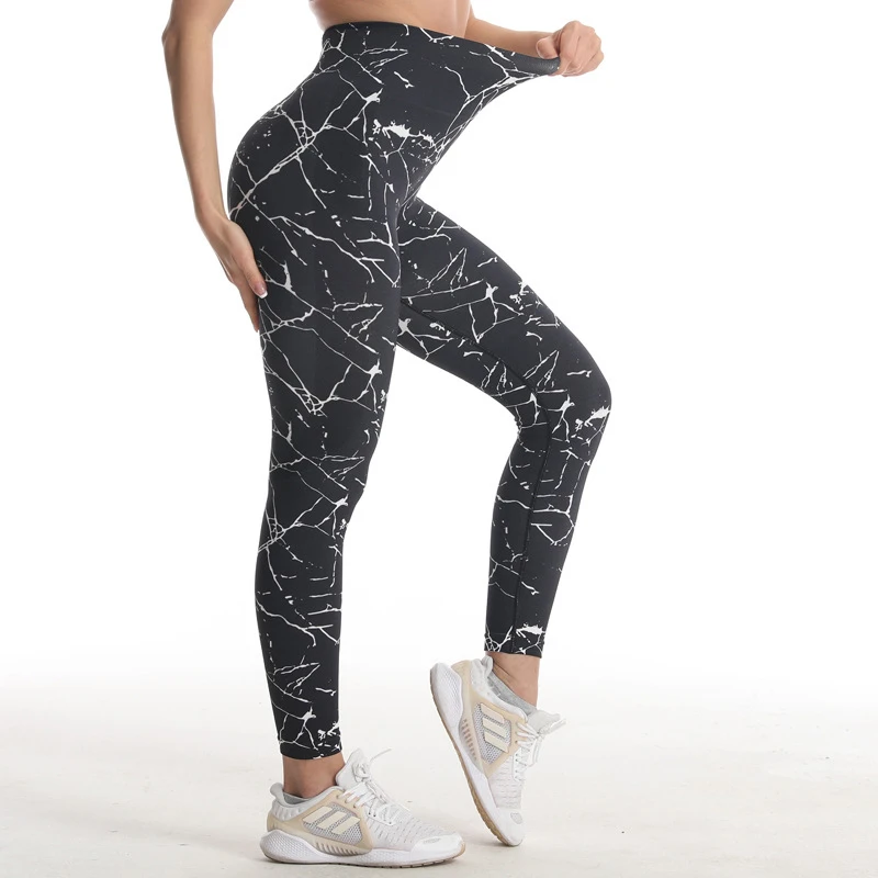 Aught Dye-Leggings de fitness minces taille haute pour femmes, vêtements de sport d'entraînement de gym, mode sans couture, élasticité féminine, fesse