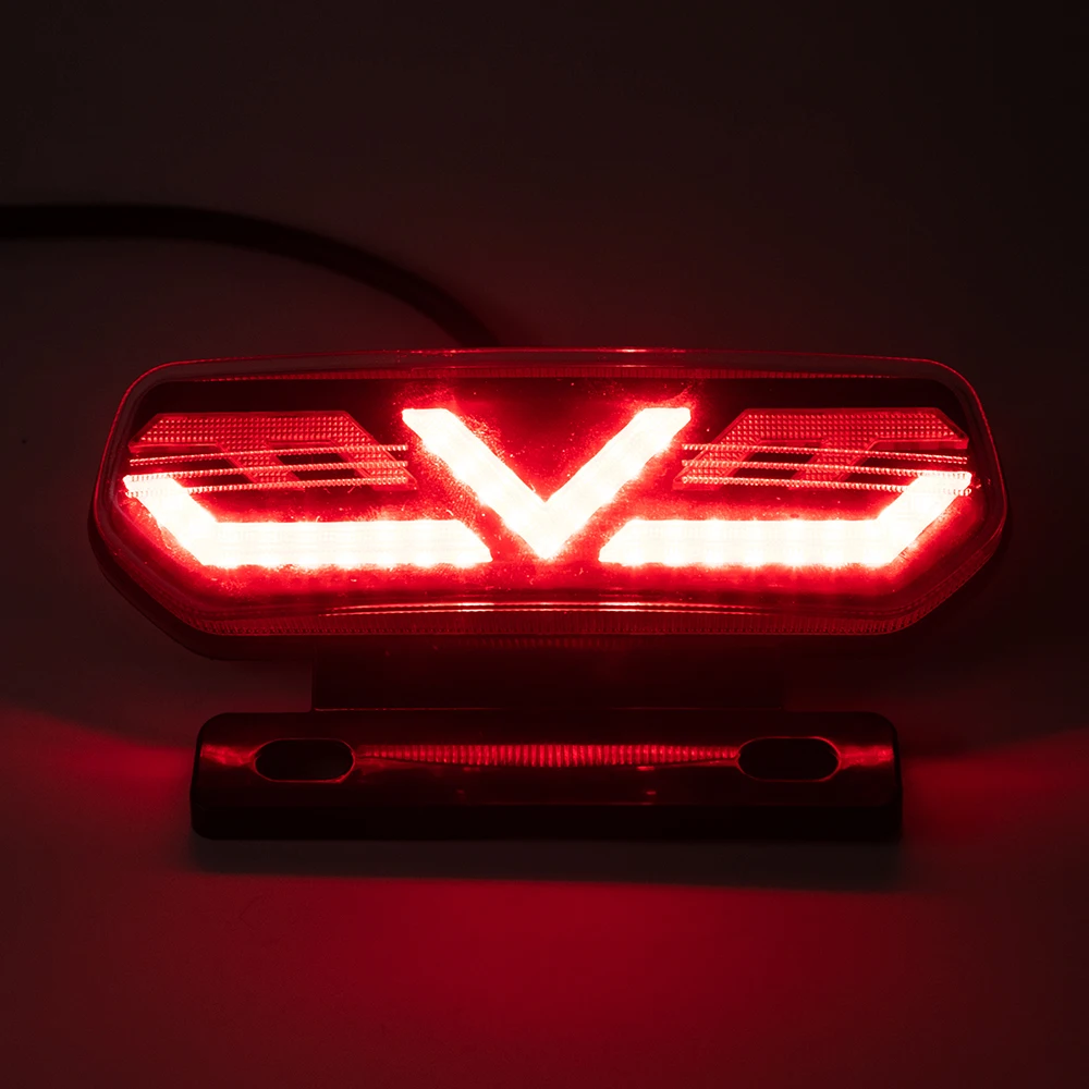 12V Motorcycle Rear Lights LED Motorcycle Brake Light ATV Tail Light Motorbike Stop Turn Signal Direction Indicator Blinker