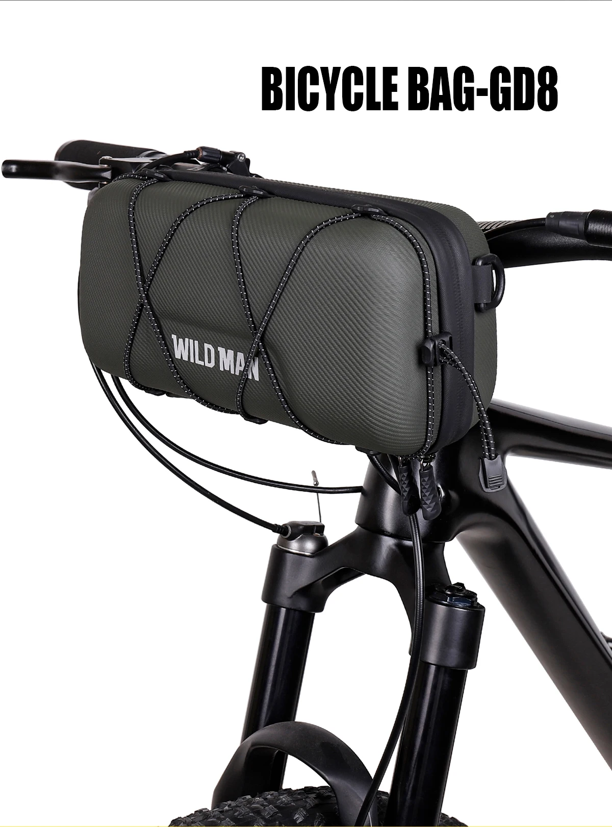 WILD MAN BBG154 Fahrrad Lenkertasche EVA Hartschale Regenschutz Aufbewahrung kleiner Zubehörteile – Detail 18