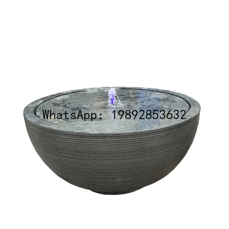 تشيكوسلوفاكيا النمط الياباني المشهد تدفق المياه حجر السلطانية فيلا فناء نافورة حجر النحت حديقة حوض حوض خزان الأسماك