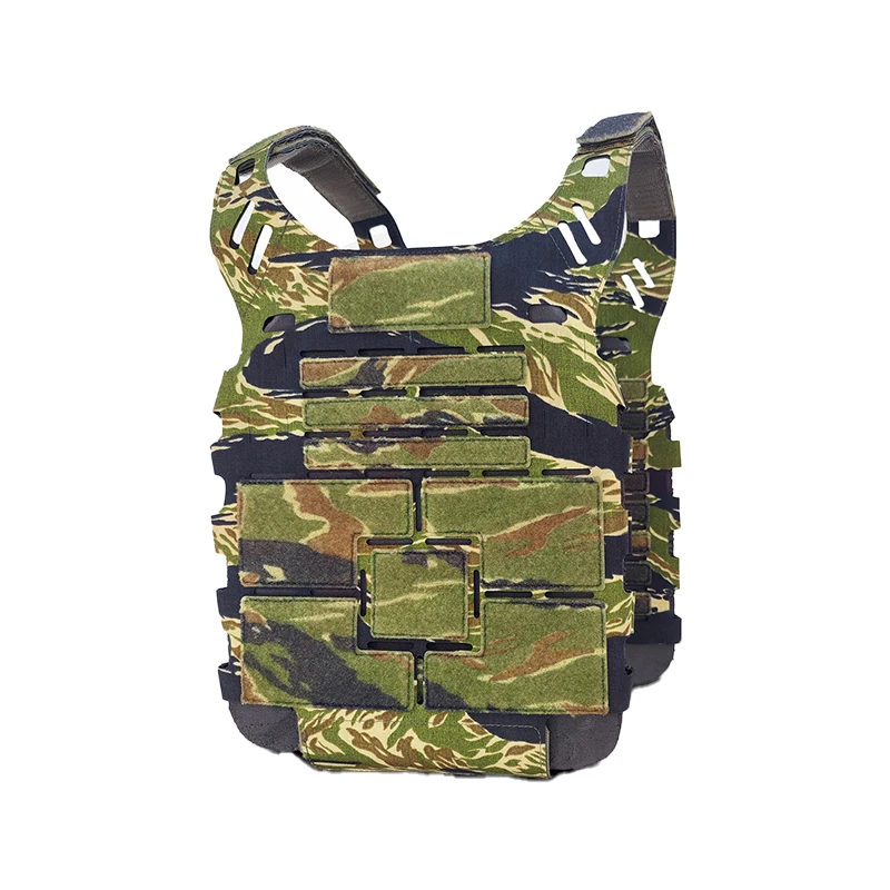 

Tactical Raiders Gen2 Cooling Ventilation Plate Carrier Modular Vest Plate Bag NIR Compliant Jungle Green Tiger Camo(051805)