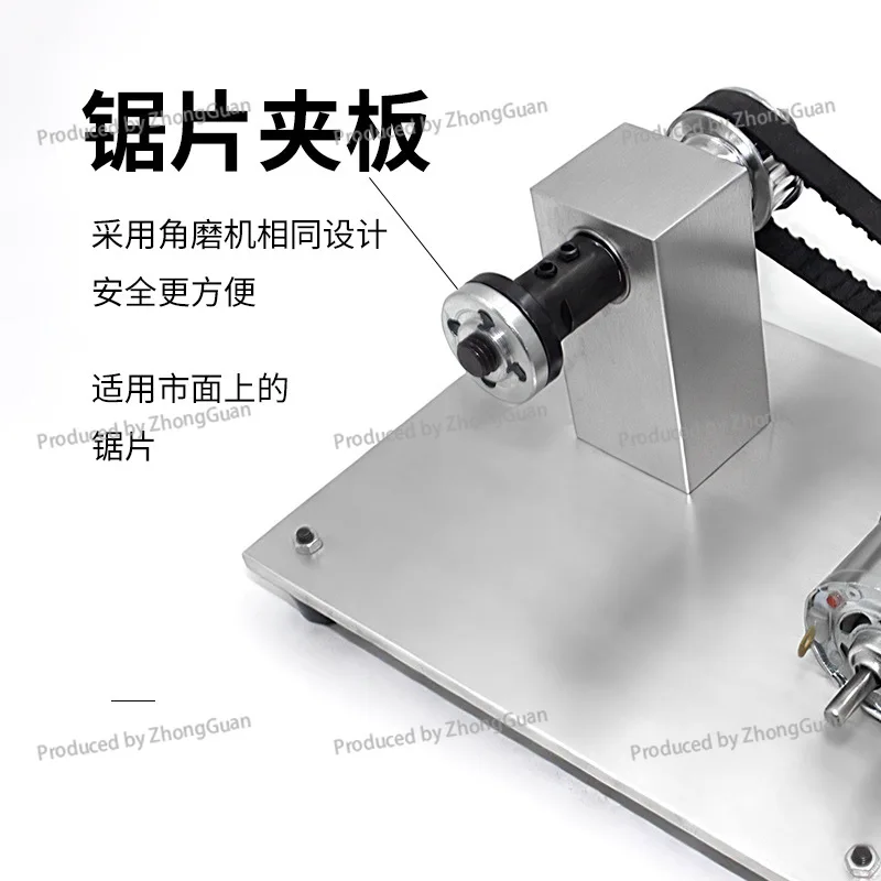 Handmade DIY Mini Table Saw Spindle Lifting DIY Motor Small Chainsaw Accessories Unpowered Precision Bearing Housing