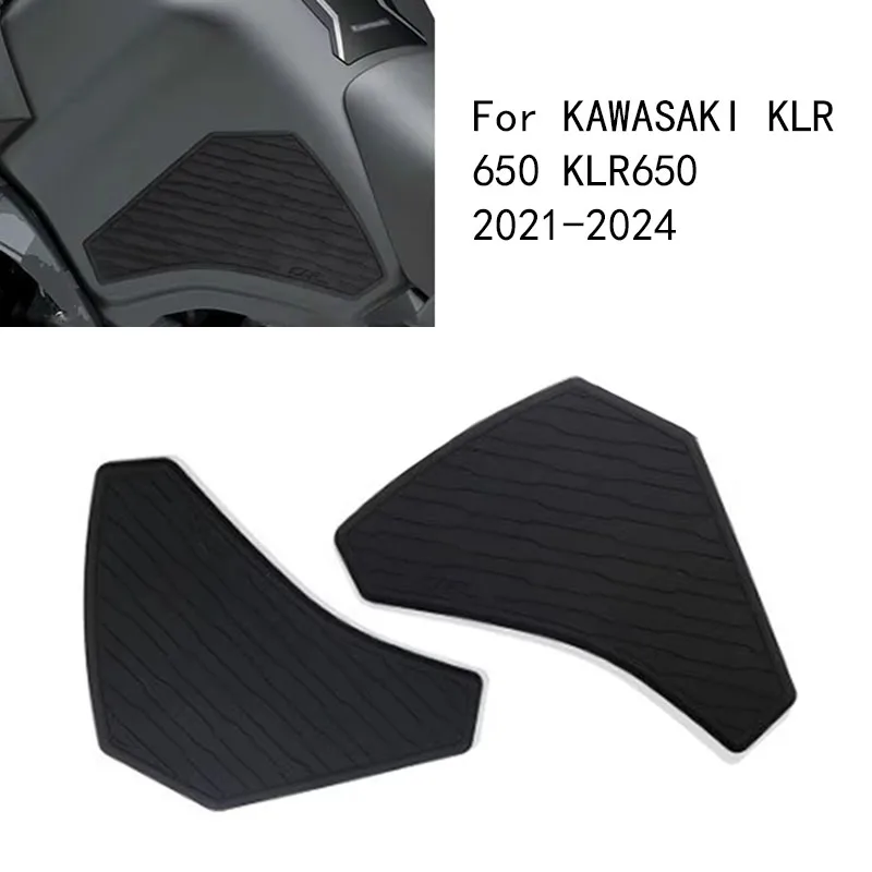 

For KAWASAKI KLR 650 KLR650 2021-2024 Motorcycle Tank Pads Protector Stickers Knee Grip Traction Pad Side Fuel Tank pad