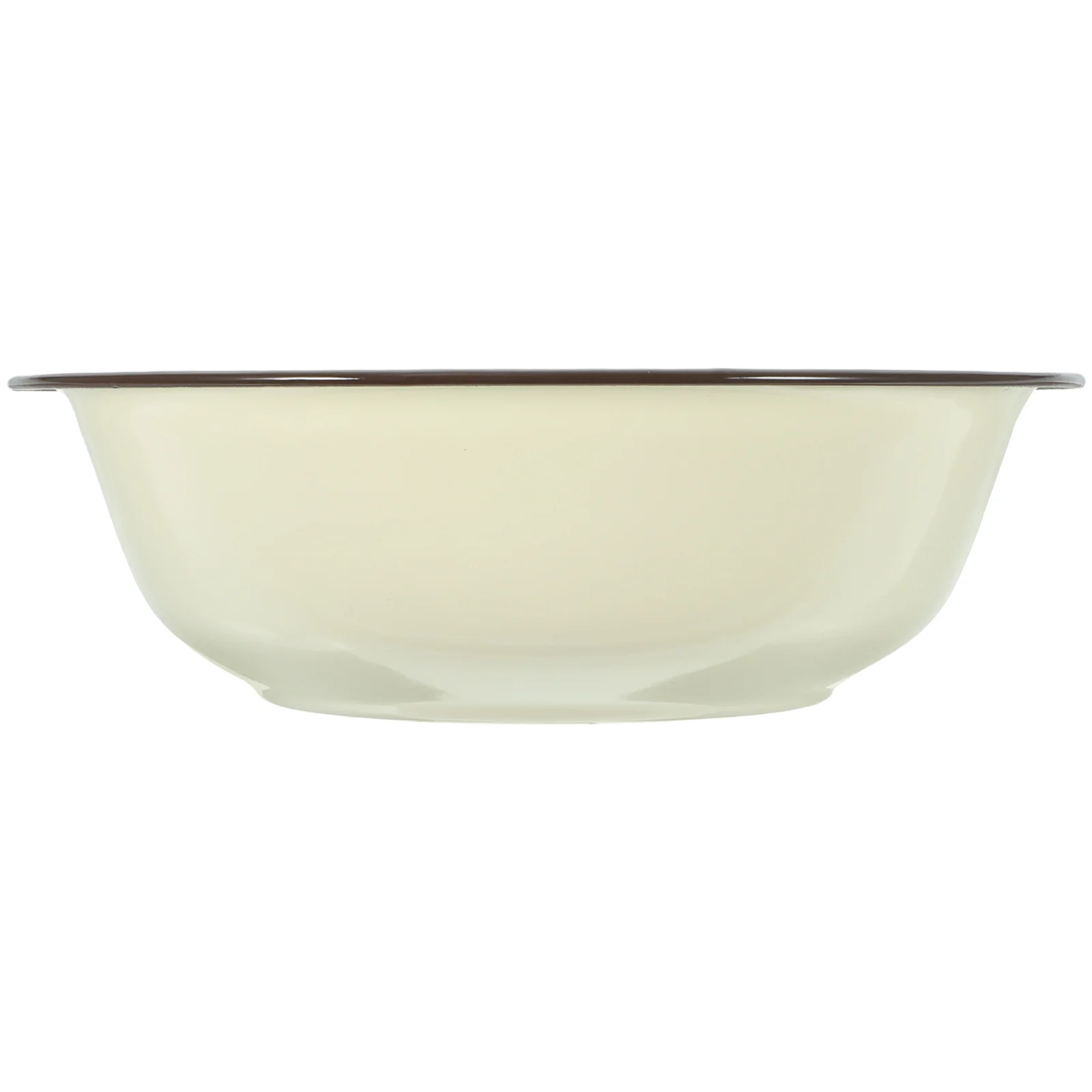 

Enameled Basin Thickened Kitchen Supply Multipurpose Food Storage Soup Vegetable Washing Basin Rice Soup Storage Bowl