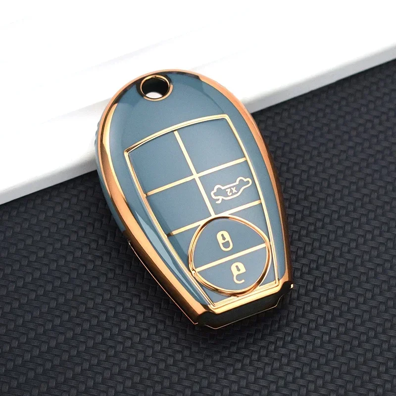 Soft TPU Car Key Cover Case Car Styling Protector For Chrysler Jeep Grand Cherokee Dodge Durango Magnum Ram