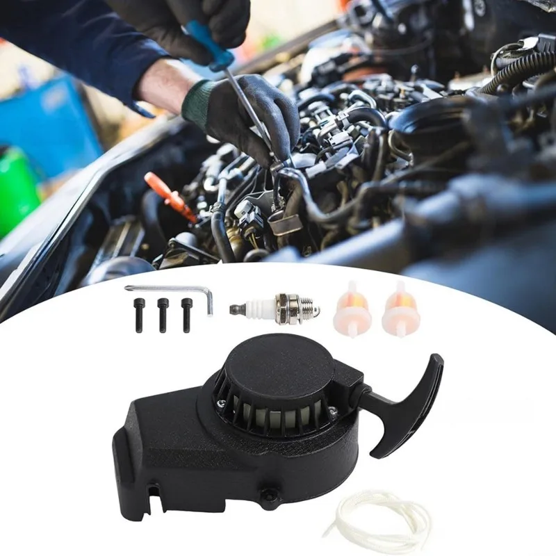 Coolster ATV Quad 4 Wheeler Go Kart Pull Recoil Start Starter Ignition Coil For 2 Stroke Engine 47 49Cc For Taotao SSR
