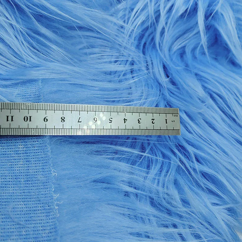 

Good About 9cm Hair,Sky Blue Faux Lion Fur Fabric For Bag Toys Material DIY,Collar Clothes,Garment Accessories,Artificial Fur