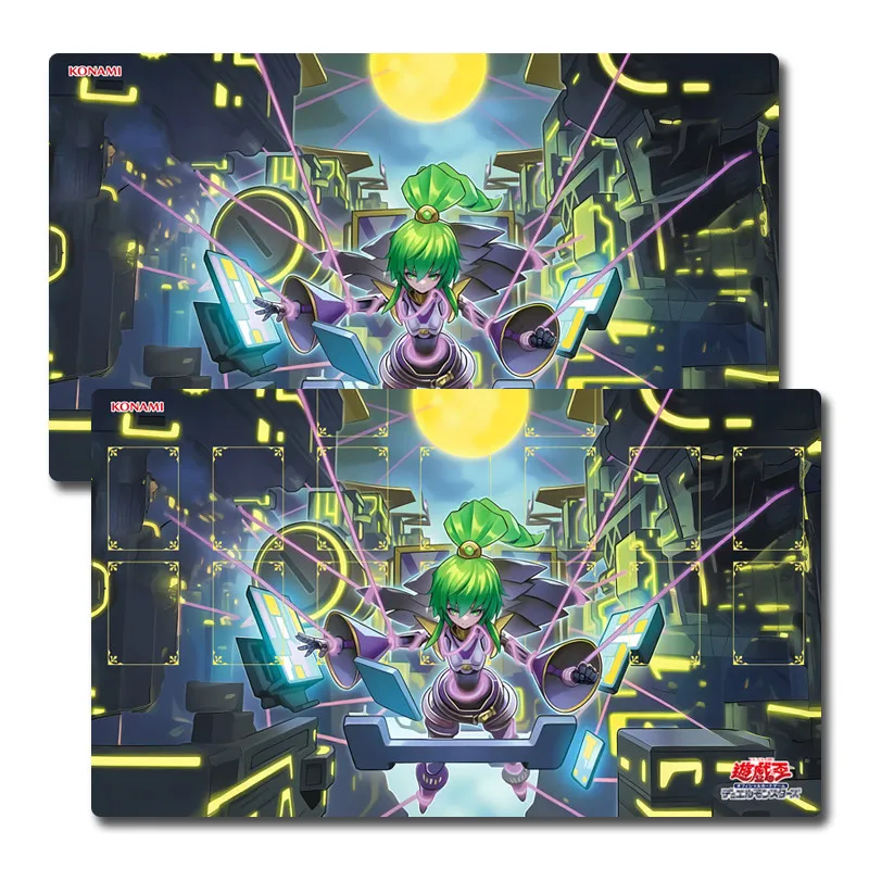 

Ю-Ги-О! Коврик для мыши и клавиатуры El Shaddoll Winda DIY, 600*350*2 мм, для аниме-игр TCG, самодельный, резиновый, для карт