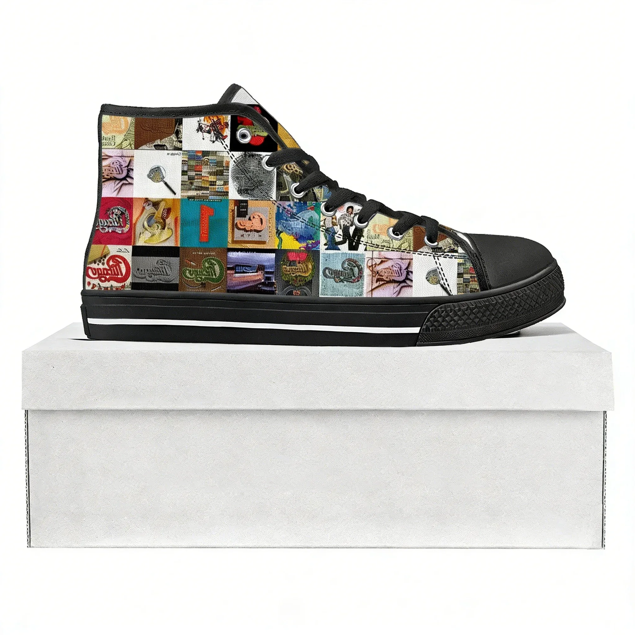 Chicago Band Rock Band High Top High Quality Sneakers Mens Womens Teenager Canvas Sneaker Casual Couple Shoes Custom Shoe Black