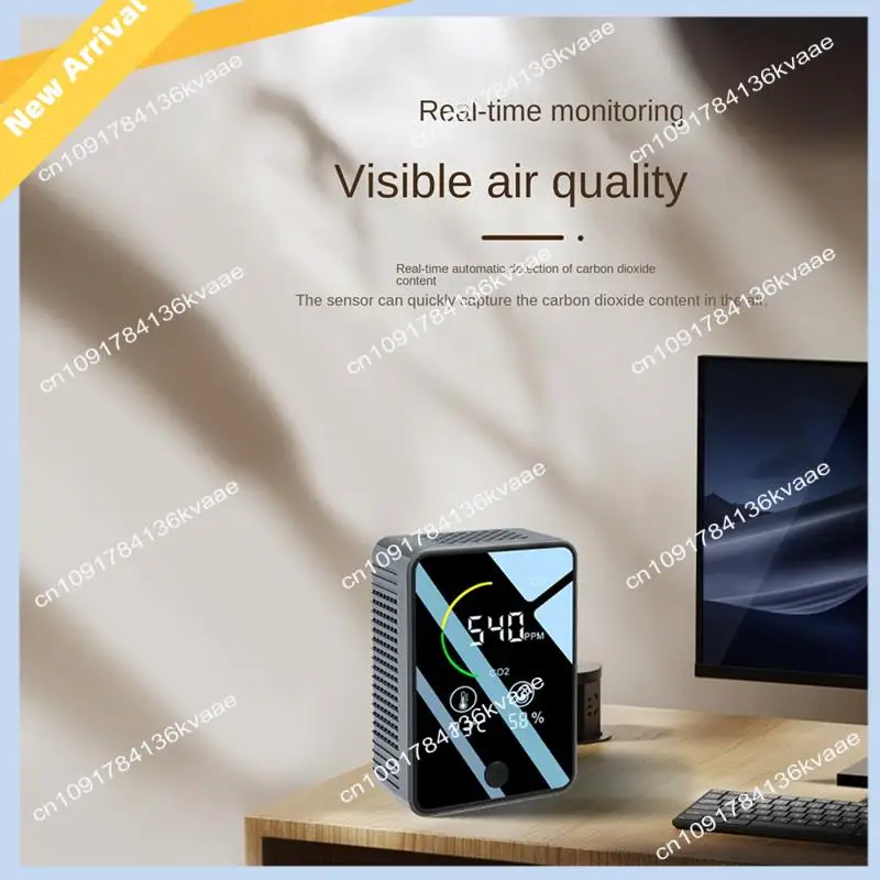 Détecteur de dioxyde de carbone Portable 3 en 1, détecteur de qualité de l'air, avec moniteur de température et d'humidité, pour maisons et voitures, M01K