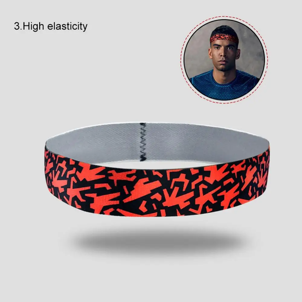 Fashion Sweat Absorbent Breathable Gym Yoga Unisex Hair Band Sports Headband Elastic Soft Comfortable Quick-dry Sports Wear