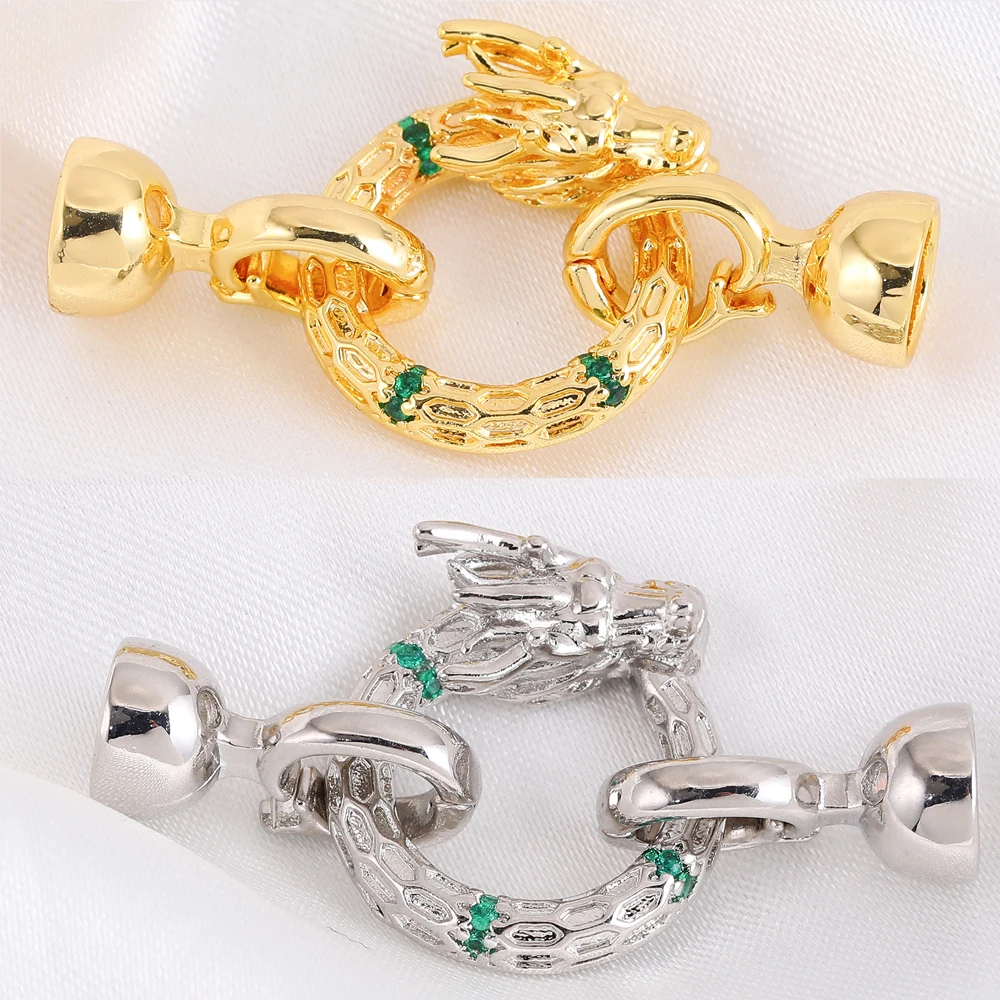 Juya 18 Karat vergoldete dekorative Befestigungs elemente Verbindungs schlösser Perlen Verschlüsse Zubehör für DIY Handarbeit Perlen Schmuck herstellung – Detail 13