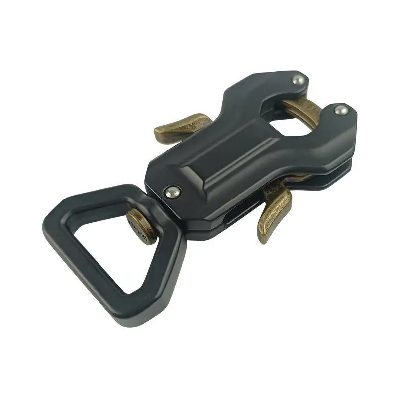 Dog Leash Clasp Swivel Frog Clip Quick Release Locking Buckle Anti-Rust for Large Dog Collar Leash Linking Use