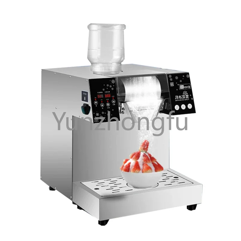 Ice Machine Autorotation Commercial Flake Sundae Production Continuous Ice  Makers Milk Tea Coffee Shop Desktop