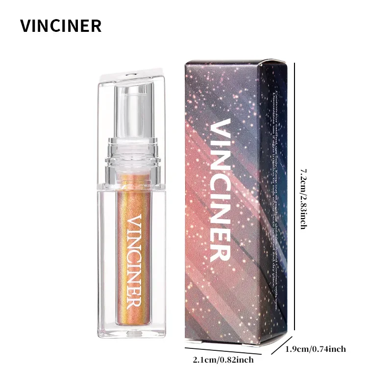 VINCINER 7 Color Mermaid Lip Gloss Pearl Shine Texture Moisturizing Waterproof Long Lasting Hold Makeup Fashion Liquid Lipstick