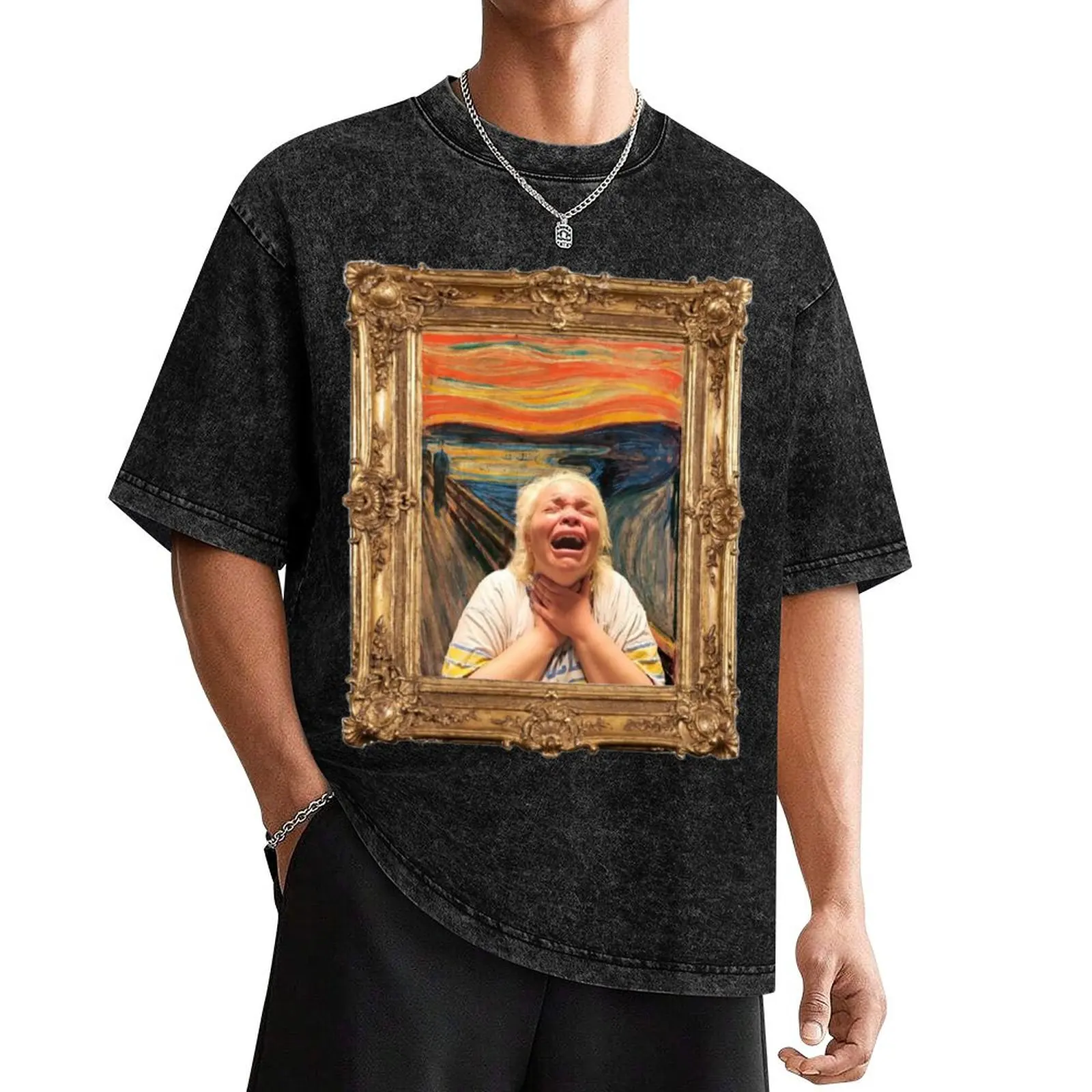 

The Scream. Now starring Trisha Paytas T-Shirt blue archive basketball graphic tees heavyweights sweat shirts, men