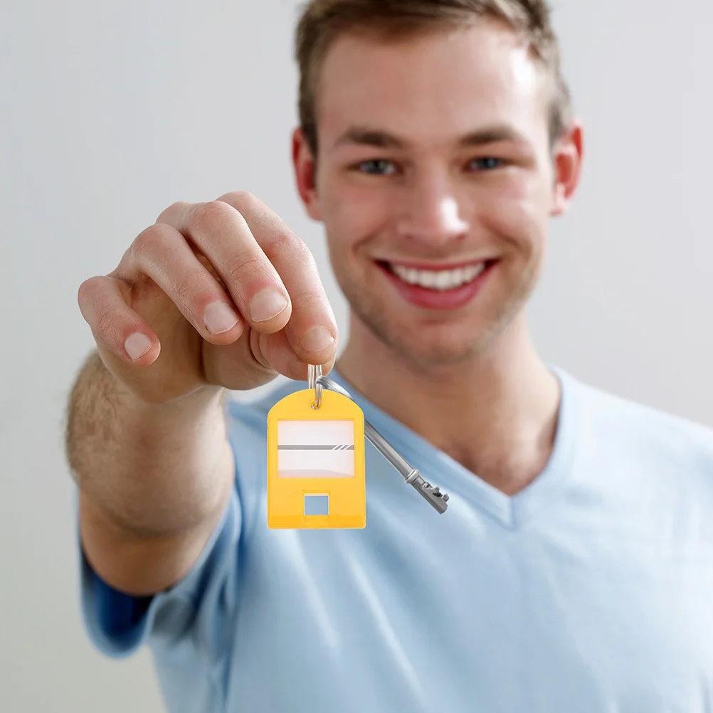 

35Pcs Key Label Tags Numbered Plastic Keychains for Organization Classification Key Identification Labels Multipurpose Keyring