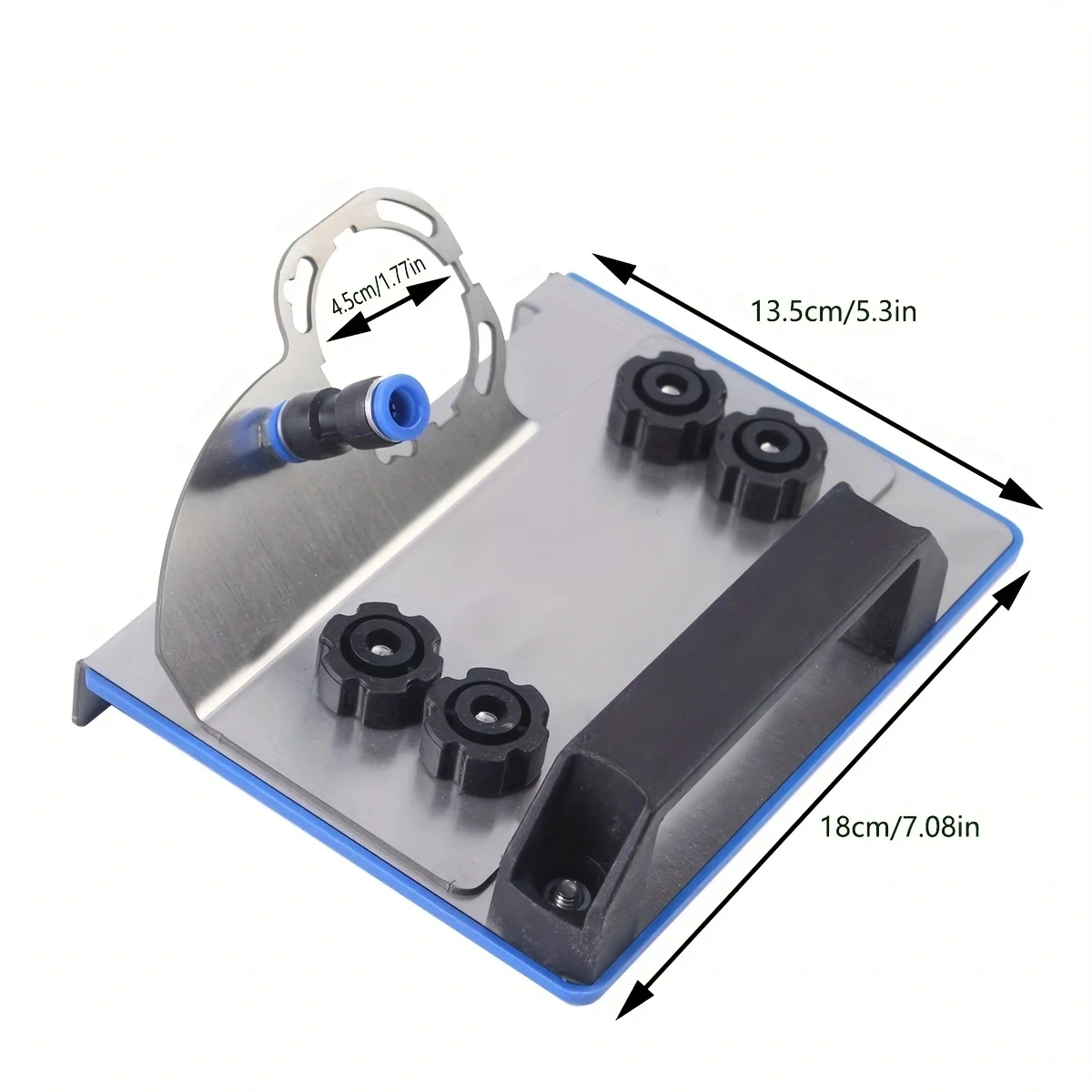Stainless Steel 45-Degree Chamfer Tool For Angle Grinders - Durable Ceramic Tile Edge Smoother, Fits Most 100 Type Machines view 3
