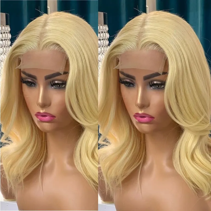 

5*5 6*6 Wave Blonde Lace Closure Wig Human Hair 30" Loose Wave 150% 180% 613 Lace Closure Wigs For Black Women Free Ship