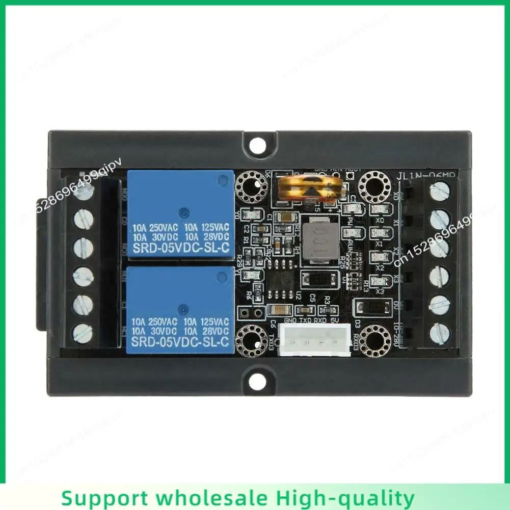Módulo programável do atraso do relé da placa de controle industrial FX1N-06MR do PLC de ABSF com shell