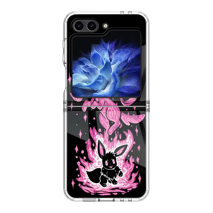 Samsung Galaxy ZFlip4 ZFlip7 ZFlip6 ZFlip5 Z Flip 7 6 5 4 3 ZFlip3用ハードケース、ポケモンピカチュウクール