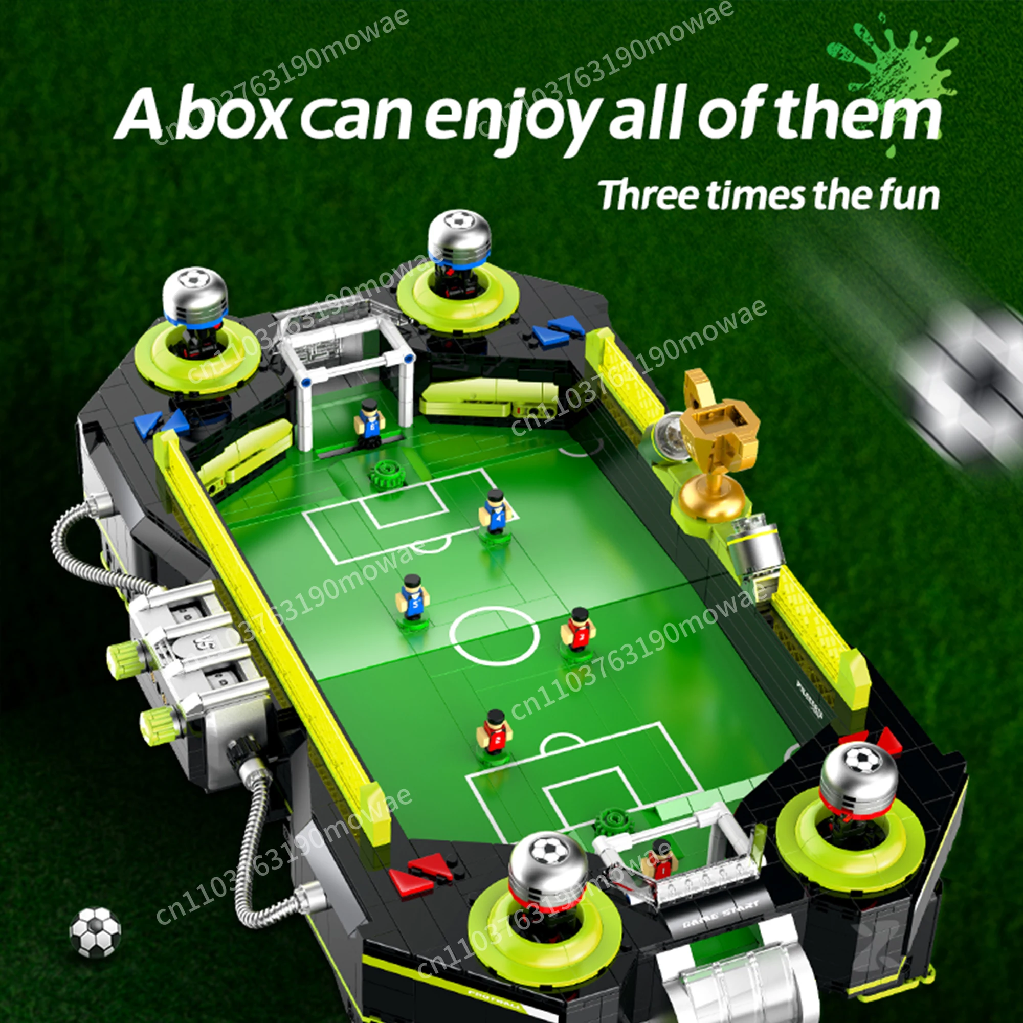 2247 pieces of two persons combat electric football field creative combat game console adult gifts