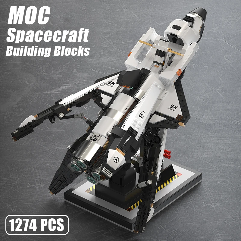 

1274 PCS MOC Technical Space Shuttle Model Building Blocks Spaceship Satellite Assembly Bricks Educational Toys Gifts for Kids