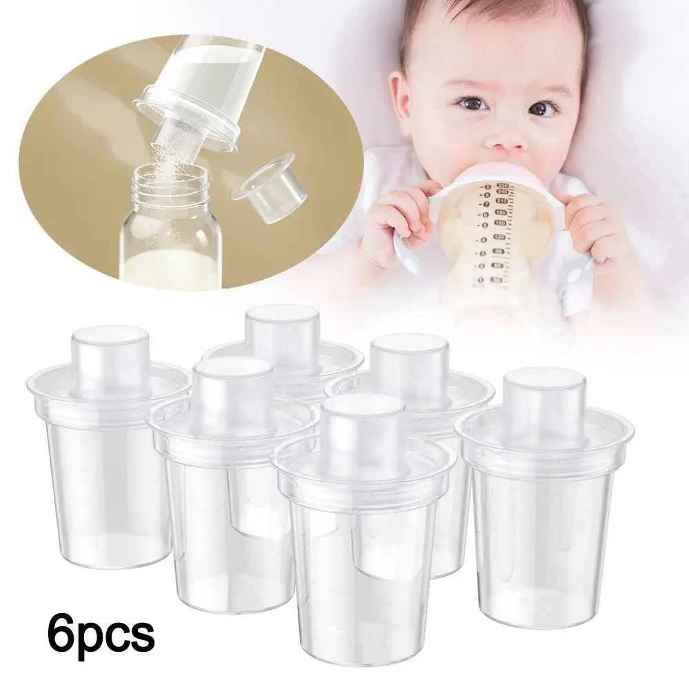 6pcs Baby Formula Container Milk Powder Dispensers Reliable Storage Box 80ml Capacity for Easy Travel Feeding