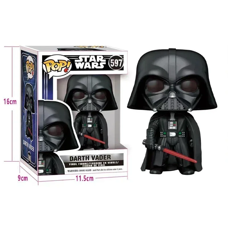 فوكو بوب حرب النجوم 597 #   598 #   مجموعة ديكور من الفينيل على شكل شخصية محاصر، ألعاب رائعة وجميلة هدية للأطفال