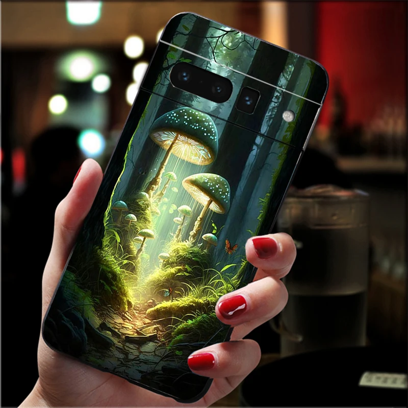 Phone Case For Google Pixel 10 Pro XL 9 Pro XL 8 7 6 Pro 9A 8A 7A 6A Pixel 8 7 6 5 Mushroom #3