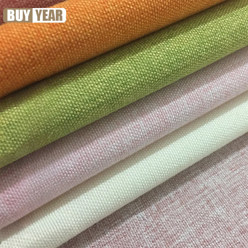 

Simple pure color Mediterranean Curtains for Living Dining Room Bedroom Ingni color cotton linen brushed hotel curtain custom