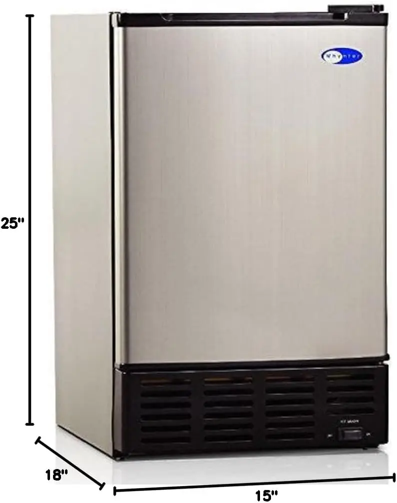 Machine à glaçons intégrée en acier inoxydable UIM-155