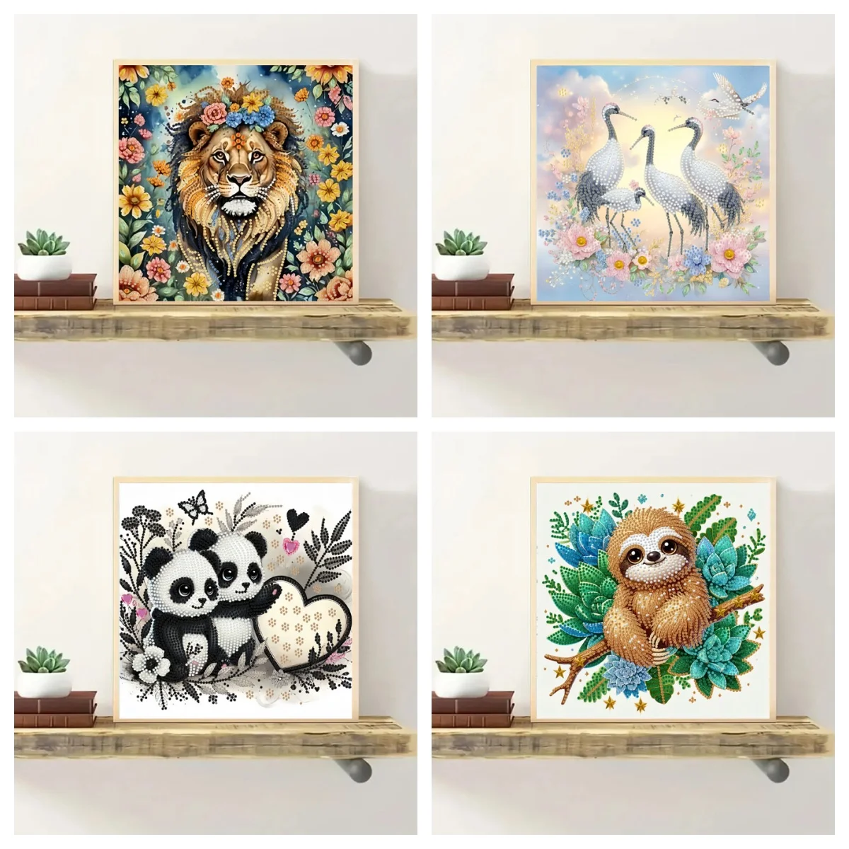 

1 шт. DIY Алмазная картина особой формы Лев без рамки Кристалл Горный хрусталь Алмазный художественный комплект для спальни, гостиной, офиса