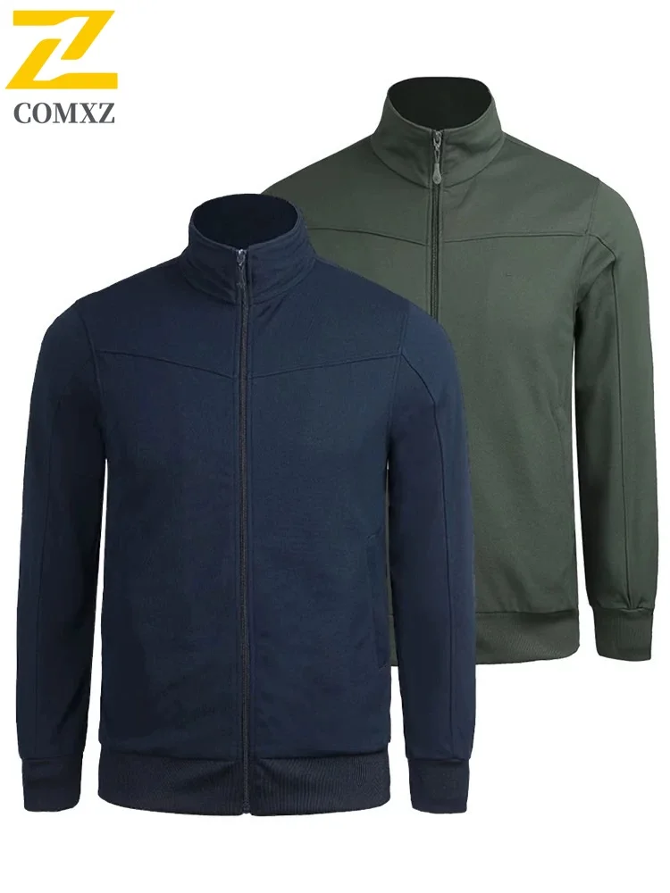 

Autumn Fashion Men's Jackets High Quality Casual Stand Collar Windproof Baseball Jacket Brand Clothing Business Solid Color Coat