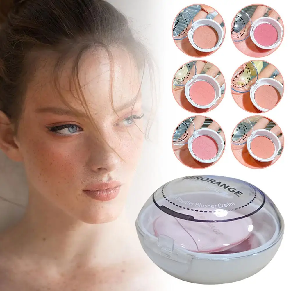 Natural Mineral Blusher para Mochi, Monocromático, Face Peach, Sombra Blusher, Pigmento Cosmético, Blus Mud, G7R2