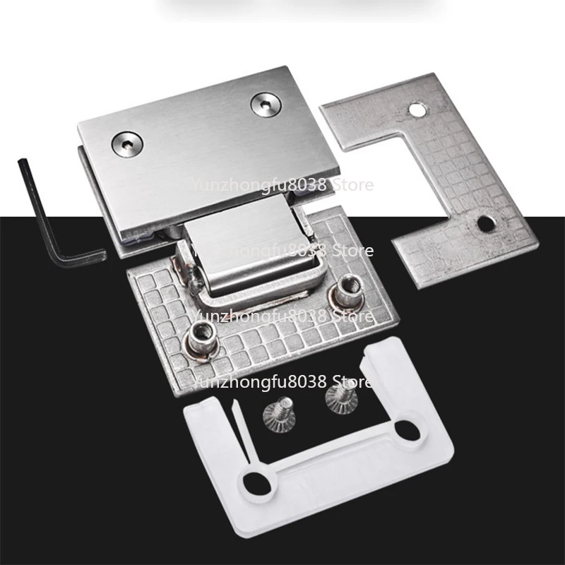 Bathroom Shower Glass Hardware Manufacturer Heavy Duty Rotary Pivot Adjustable Wall Mounted Glass To Glass Door Hinges