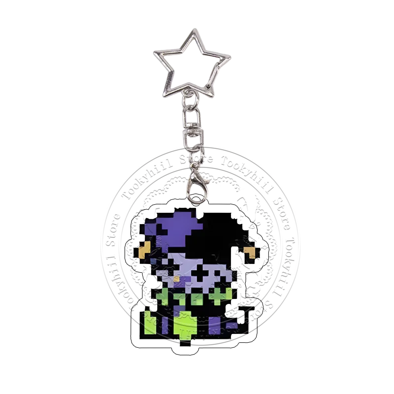 DELTARUNE Taschenanhänger Schlüsselanhänger Jevil Spamton Noelle Acryl-Schlüsselanhänger Holiday Ralsei Charaktere Kollektion Deko Geburtstagsgeschenk – Detail 11