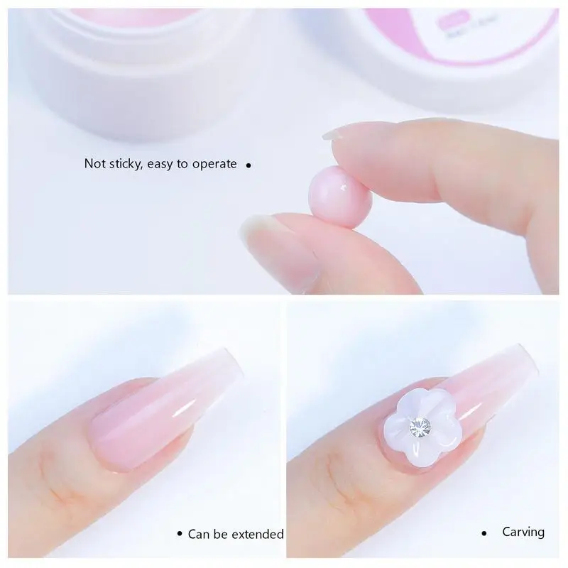 Nail Gel Polish Clear Nail Polish Nail Extension Gel Builder For DIY At Home 15ml Gel Nail Extension For Nails Building