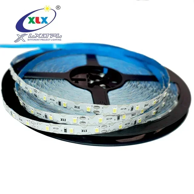 Shenzhen Led Lighting XLX Smd2835 Zig Zag PCB 7mm Width Bendable Flex Led Strip S Shape Flexible Led Light 12v