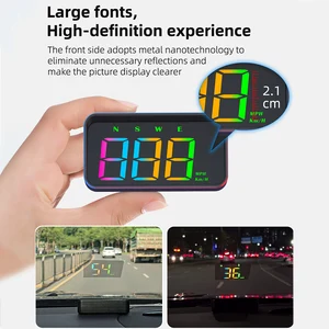 Kopf -up -Autoanzeige, HUD M2S -Auto, Windschutzscheibentachometer mit Geschwindigkeit, automatische Lichterkennung, Kilo -Geschwindigkeitseinheit -Anzeige 10 Hauptverkaufsmeile Leuchtturm für Corsa - №7