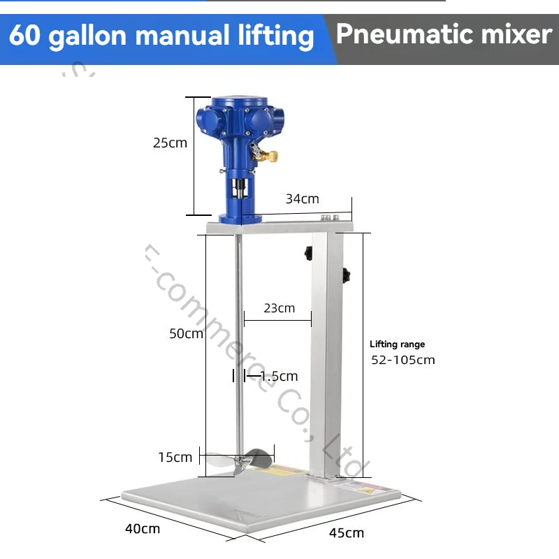 

SP-60G-SS 30L-100L Pneumatic Mixer, Paint Mixer