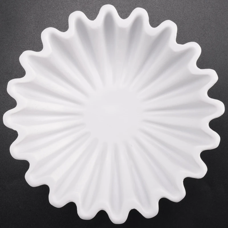 Fluted Ruffle Decorative Bowl - Home Decor Accents For Living Room Styling Coffee Table Bookshelf And Console Small-A Durable