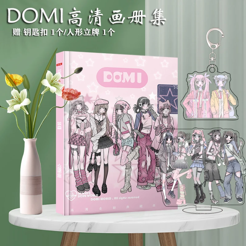 Donghua Anime DOMI Photobook Set Photo frame Badge Poster Mini Card Sticker Picturebook Photo Album Art Photo Book