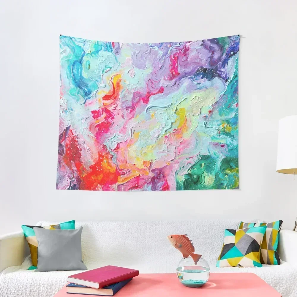 

Elements - Spectrum Abstraction Tapestry Aesthetics For Room House Decoration Room Decorations Aesthetic Art Mural Tapestry