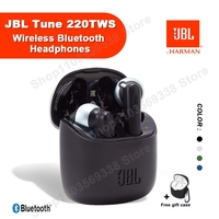 Original JBL TUNE 220TWS True Bluetooth Wireless Earphones Stereo Earbuds Bass Sound Headset jbl T220TWS with Mic+free cover