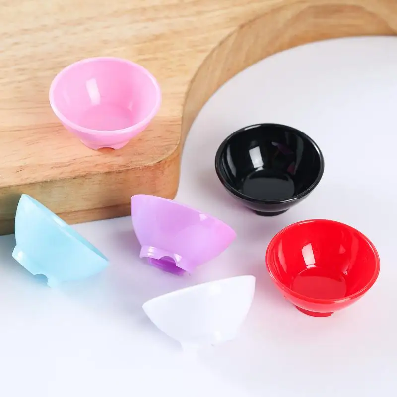3cm Mini Plastic Bowl Dollhouse Miniature Kitchen Tableware Dish Food Play Container Scene Desktop Decoration Accessory 20pc/lot